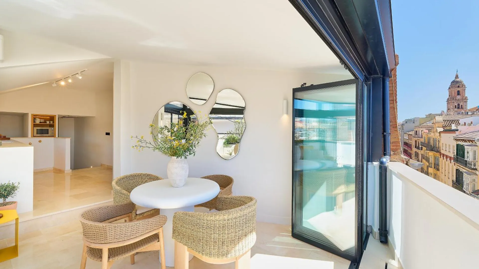 מאלגה Santos 7 - Bright 2-Bedroom Duplex Apartment With Two Terraces ספרד